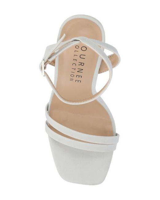 Journee Collection Metallic Yevva Ankle Strap Stiletto Sandal