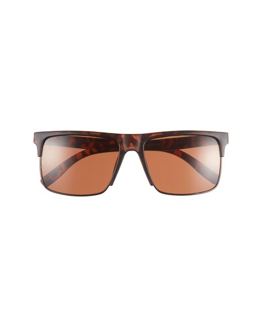 Vince Camuto Brown Square Half Frame Sunglasses for men