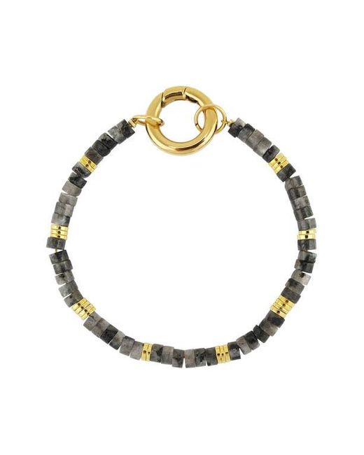 Rebel Metallic Semiprecious Stone Bracelet