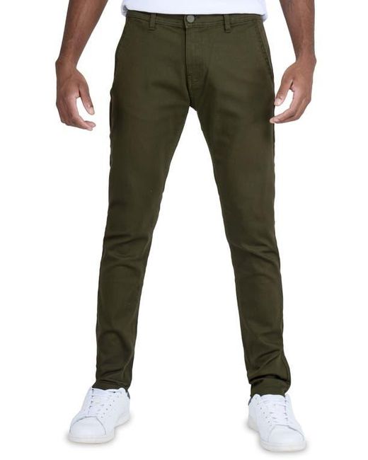 Xray Jeans Green Stretch Commuter Chino Pants for men