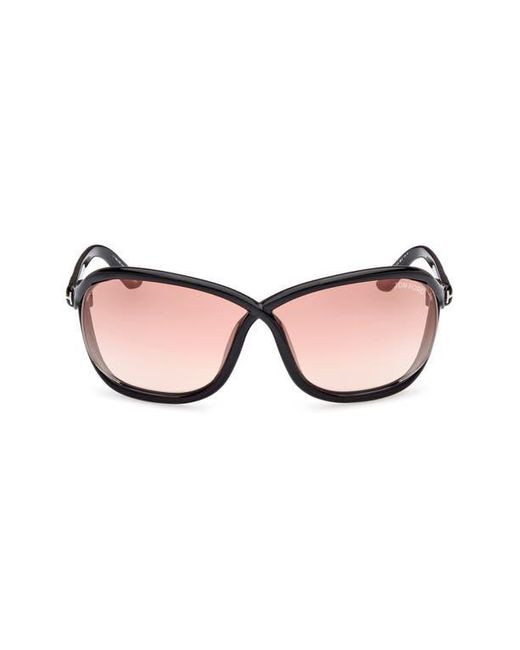 Tom Ford Pink 68Mm Gradient Square Sunglasses