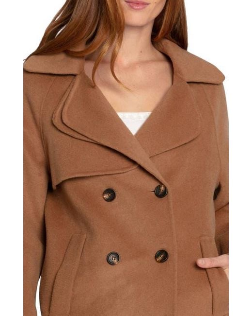 Belle & Bloom White Wanna Be Loved Wool Blend Coat