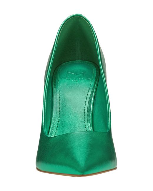 Marc Fisher Sassie Pointed Toe Pump in Green | Lyst