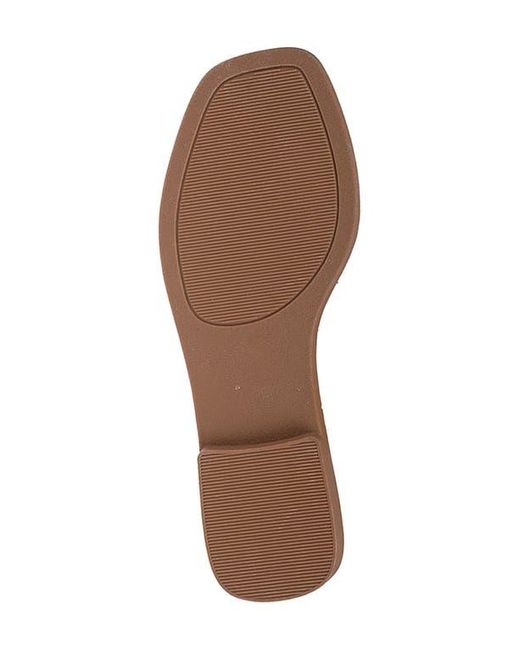 Bebe Brown Logo Toe Post Sandal