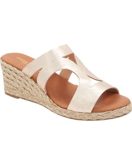 Andre Assous Multicolor Addison Espadrille Wedge Sandal
