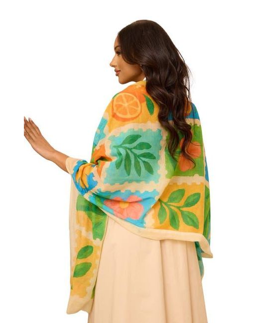 Saachi Multicolor Spring Print Scarf