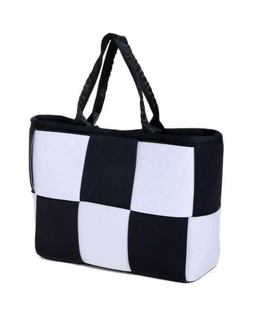 Pop Ups Brand Black Water Resistant Woven Neoprene Mini Tote Bag