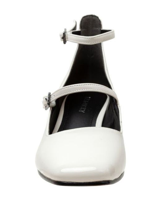 Lisa Vicky White Saint Ankle Strap Pump