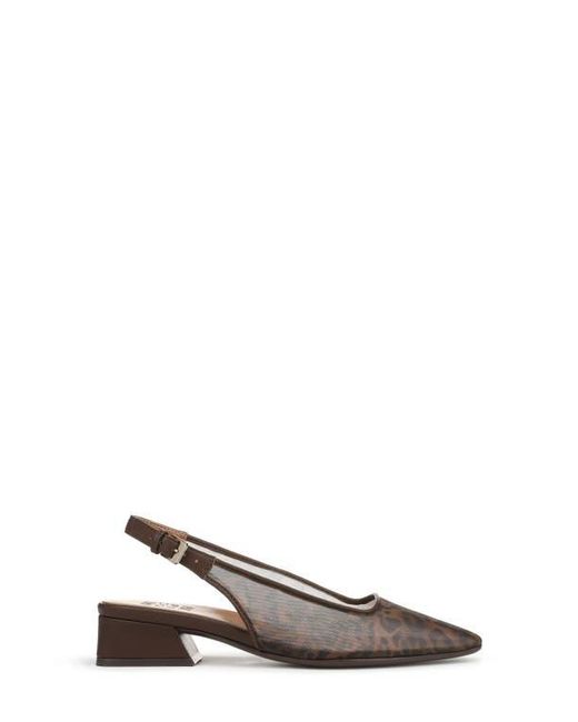 Naturalizer Brown Ginger Slingback Mesh Pump