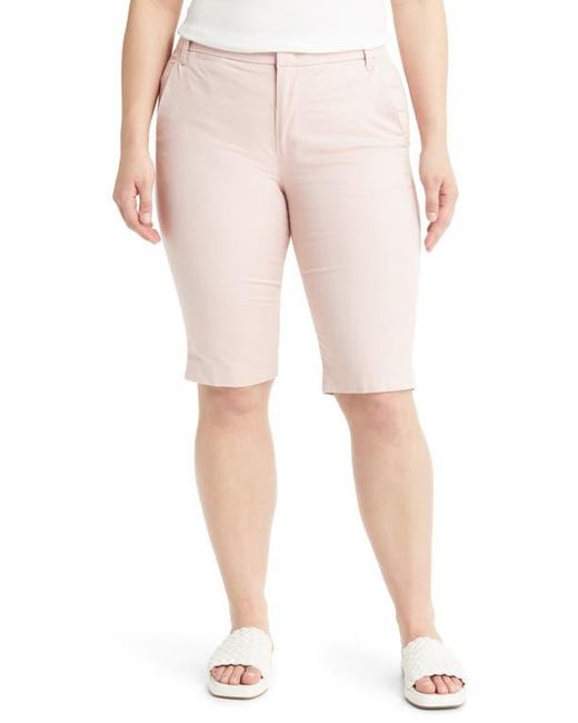 Vince Pink Coin Pocket Stretch Cotton Berumuda Shorts