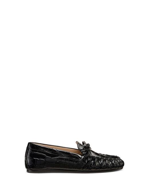 Stuart Weitzman Black Britt Bow Loafer