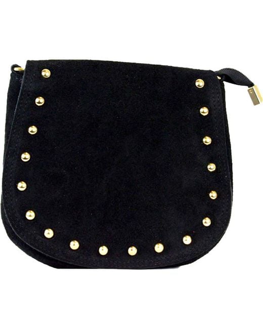 Persaman New York Black Elvira 18 Studded Crossbody Bag