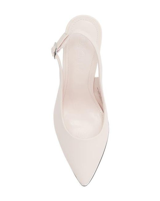 DKNY White Preston Slingback Pump