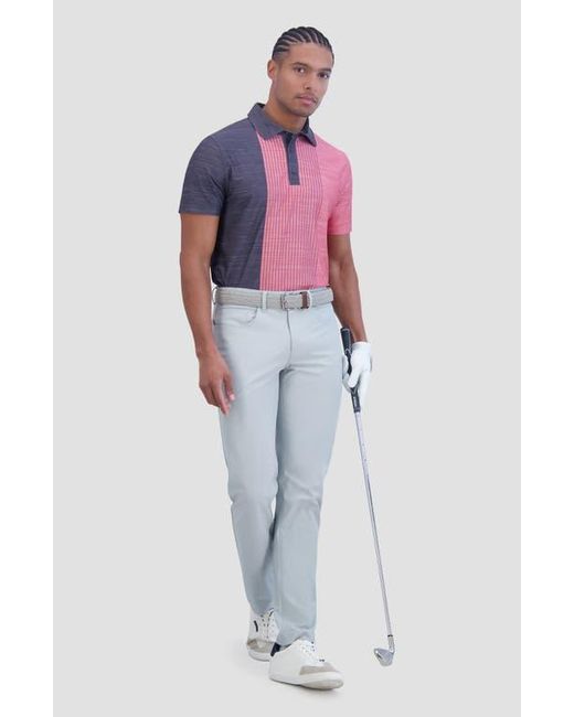 Ben Sherman Red Mélange Vintage Stripe Stretch Tech Polo for men