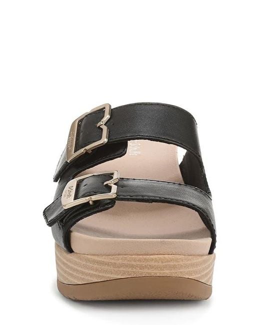 Dr. Scholls Black Cali Breeze Wedge Sandal