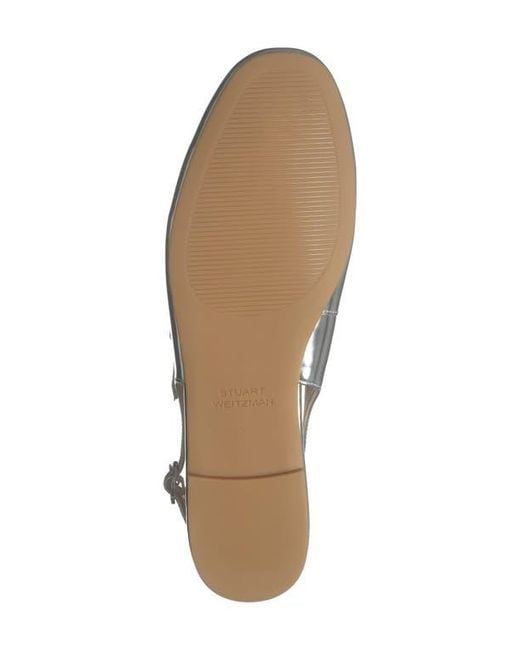 Stuart Weitzman Metallic Clover Slingback Mule