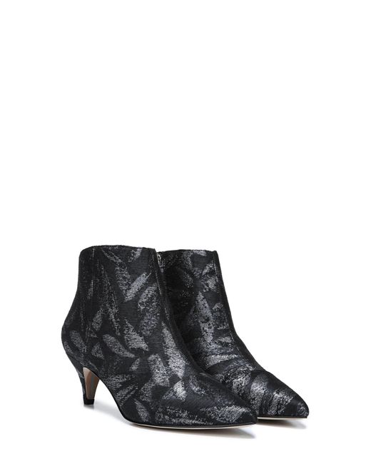 kinzey genuine calf hair pointy toe bootie
