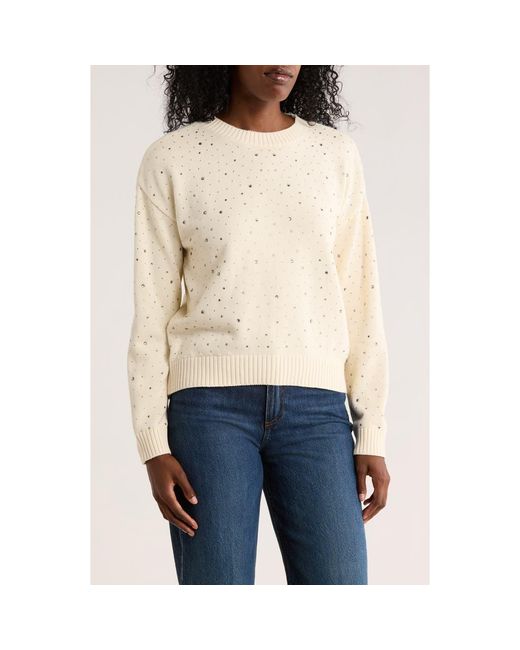 DKNY Blue Rhinestone Sweater
