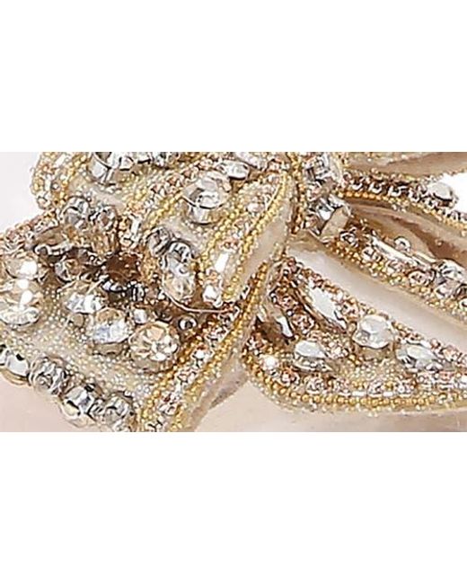 BERNESS Metallic Nala Rhinestone Clear Pump