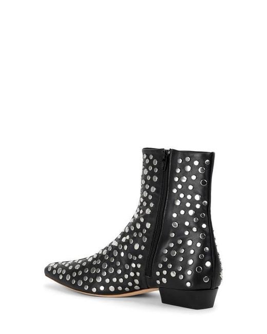 Staud Black Wally Flat Ankle Boot