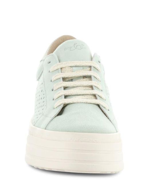 Bos. & Co. White Lotta Platform Sneaker