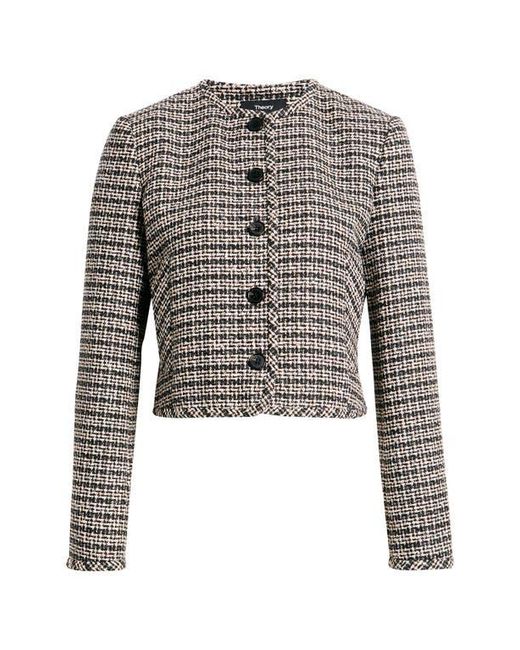 Theory Black Tweed Jacket