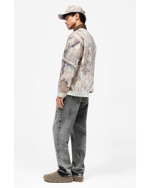 Represent Brown X Realtree Print Trucker Jacket for men