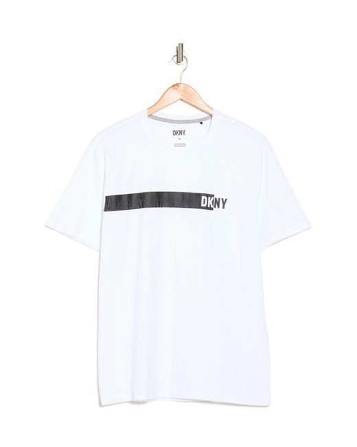 DKNY White Bennie Graphic T-shirt for men