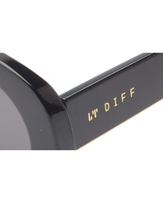 DIFF Black Delaney 52Mm Oval Sunglasses