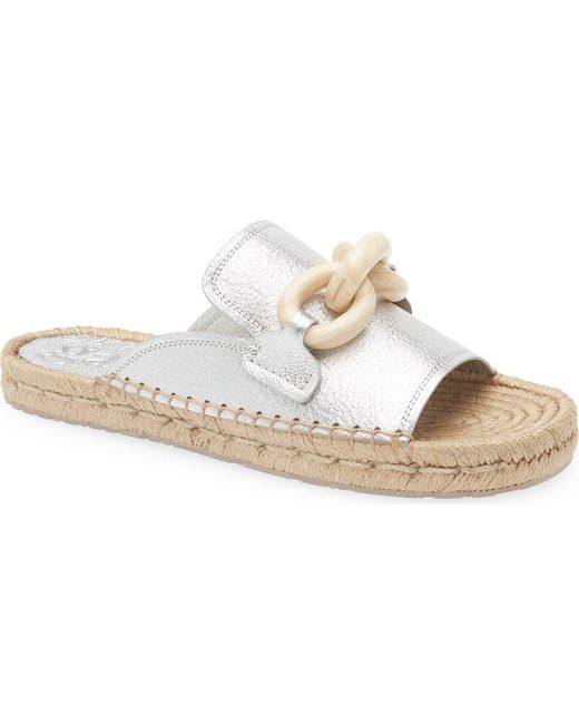 Pedro Garcia White Journey Slide Sandal