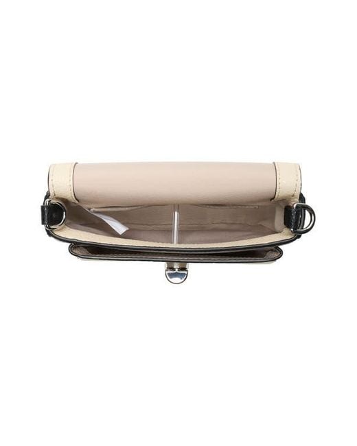 Marc Jacobs Black The Small Signet Turnlock Colorblock Saddle Bag