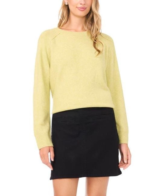 Vince Camuto Yellow Raglan Sleeve Sweater