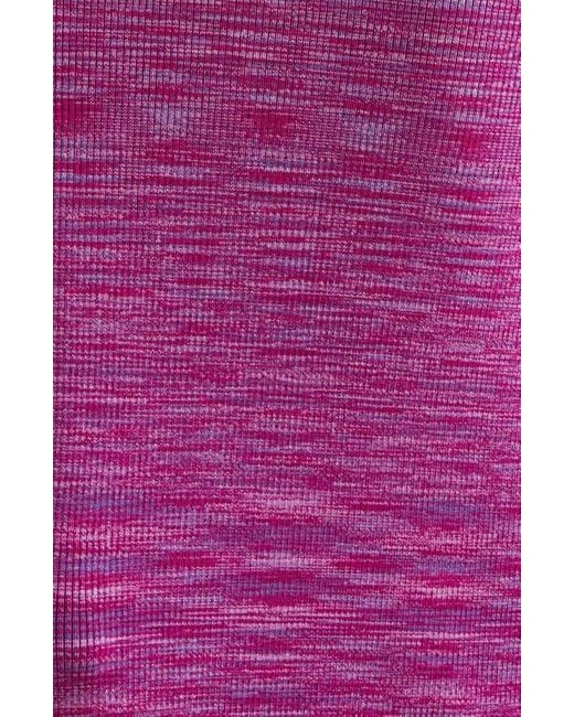 Ramy Brook Pink Priscilla Space Dye Knit Dress