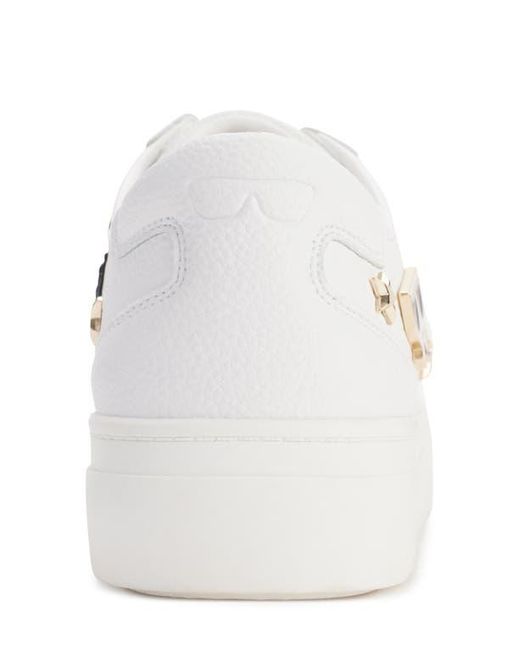 Karl Lagerfeld White Caitie Slip-On Sneaker