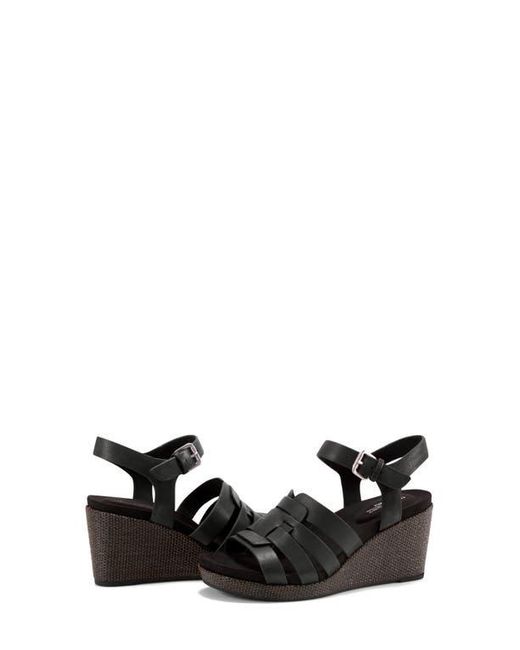 Rockport Black Bessa Platform Wedge Sandal