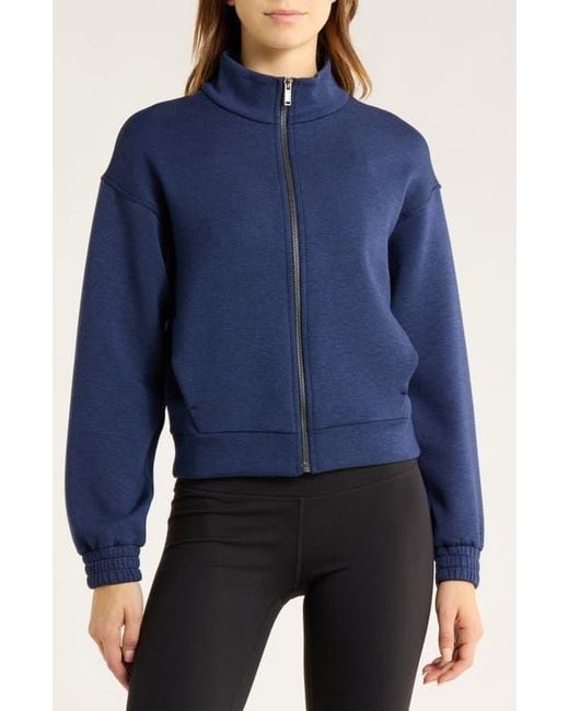 Spanx Blue Brushed Airessentials Jacket