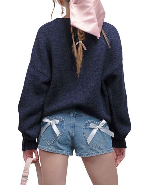 Blu Pepper Blue Bow Sweater