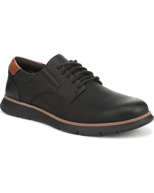 Dr. Scholls Black Synergy Plain Toe Derby for men