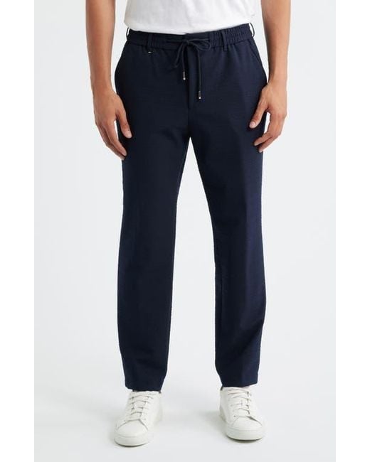 Boss Blue Perin Drawstring Pants for men