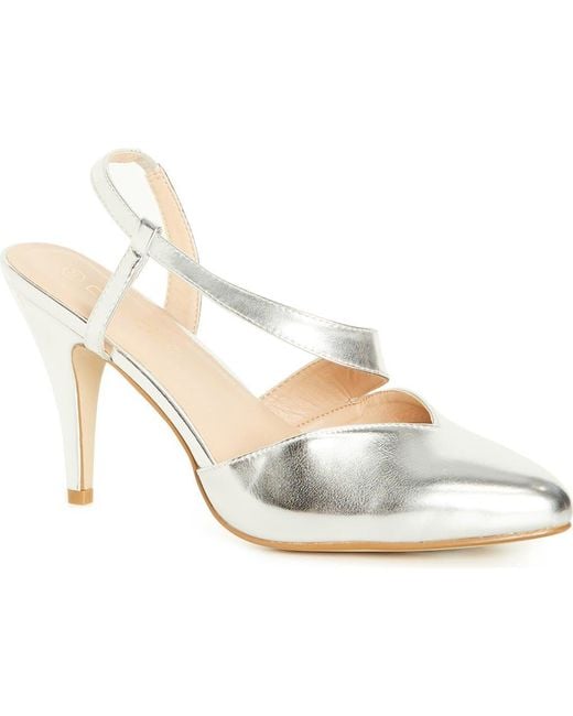 City Chic White Helen Slingback Pump