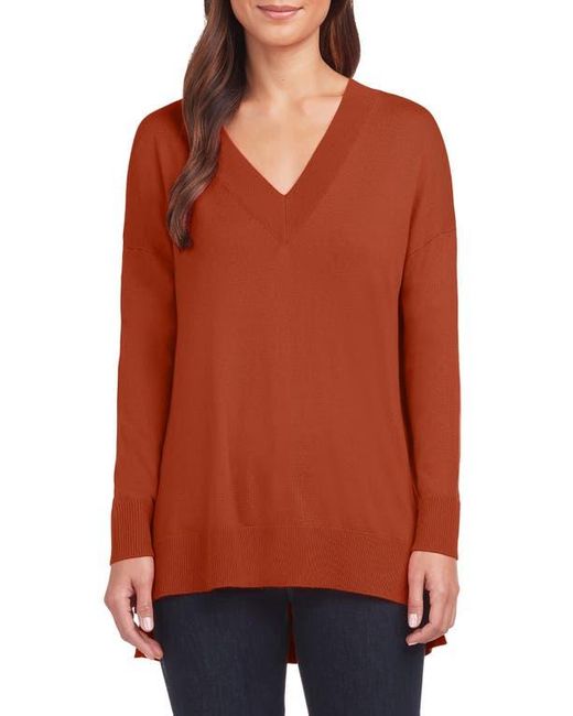 Matty M Red Side Slit Sweater