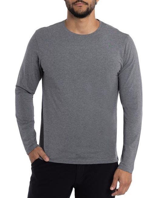 Xray Jeans Gray Crewneck Long Sleeve T-Shirt for men