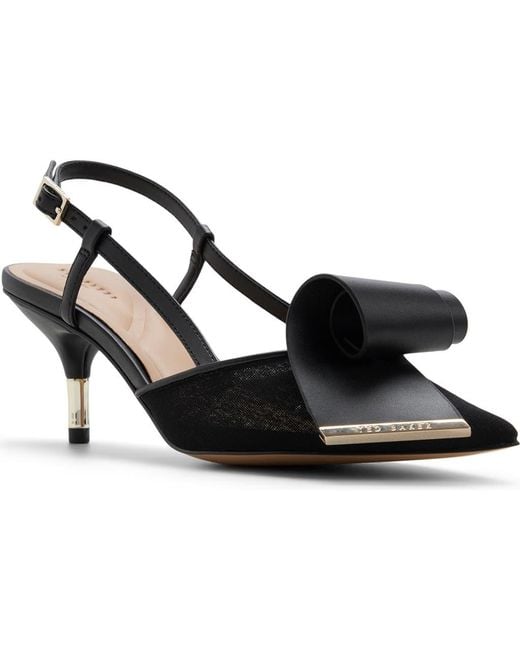Ted Baker Black Romy Pointed Toe Slingback Pump