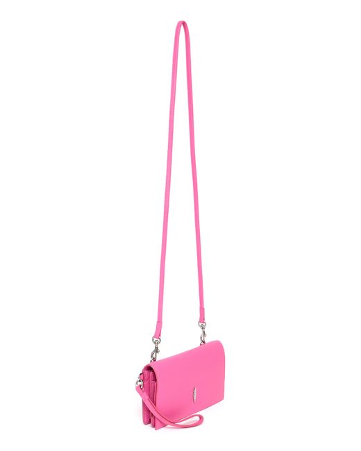 thacker Pink Alexa Leather Crossbody Bag