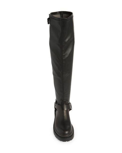 Steve Madden Black Lawful Harness Over-The-Knee Boot
