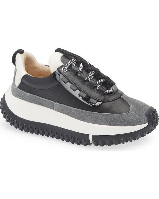 4Ccccees Gray Kapok Pinto Platform Sneaker