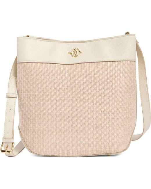 Nanette Lepore Natural Lynne Triple Section Bucket Bag