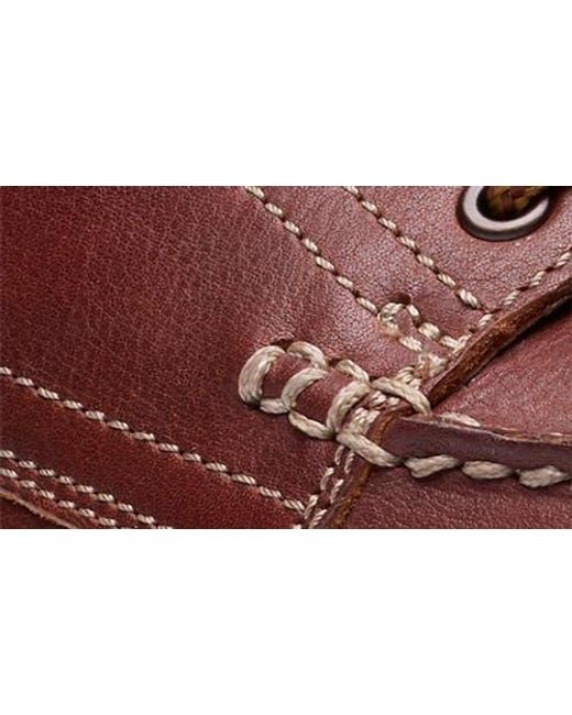 Clarks Brown Weltridge Moc Toe Derby for men