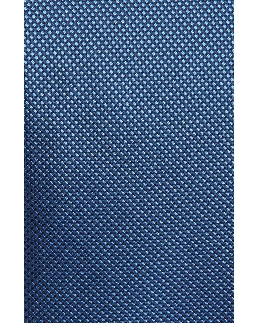 Duchamp Blue Micro Neat Silk Tie for men