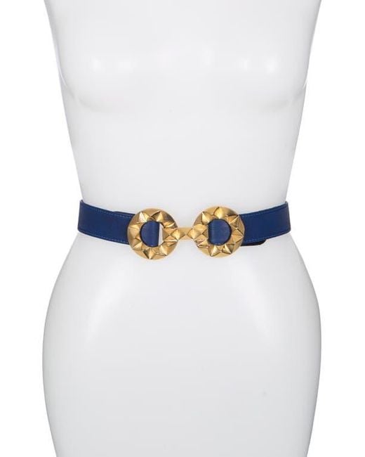 Raina Blue Jazz Leather Belt